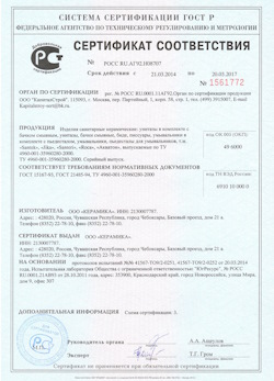 15.02.2025 Чусовой - Изделия санитарные керамические